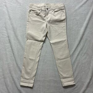 Ann Taylor loft modern skinny cream Pants Size 8p